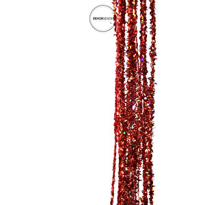 Yılbaşı Süsü Sarkıt Dal Kırmızı 110 Cm