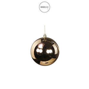 Yılbaşı Ağaç Topu Seti 3'lü Bronz 10 Cm