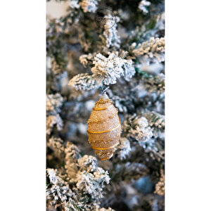 Yılbaşı Süsü Badem Model Şampanya 12 Cm