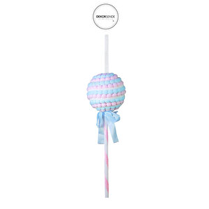 Yılbaşı Süsü Candy Çubuklu Şeker Mavi Pembe 28 Cm