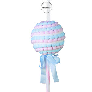 Yılbaşı Süsü Candy Çubuklu Şeker Mavi Pembe 28 Cm