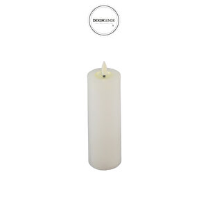 Led Kütük Mum 17 Cm