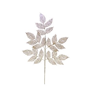 Yapay Simli Dantel Yaprak Bronz 86 Cm