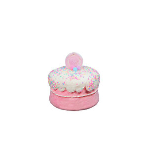 Yılbaşı Süsü Şekerlemeli Pasta Pembe 15cm