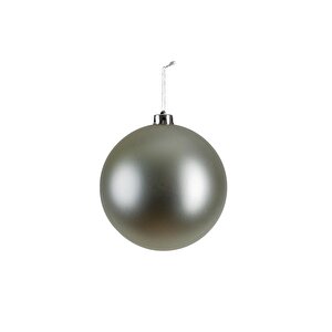 Yılbaşı Süsü Mat Top Gümüş 25 Cm