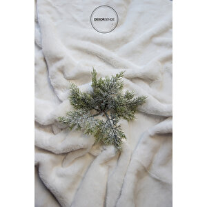 Yılbaşı Süsü Selvi Çam Demeti Yeşil 15 Cm