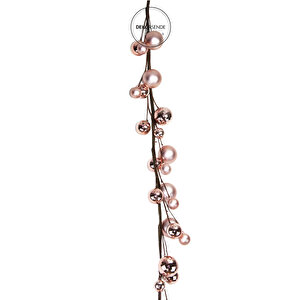 Yılbaşı Süsü Toplu Sarkıt Garland Pembe 180 Cm