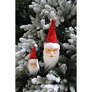 Yılbaşı Süsü Payet Şapkalı Noel Baba 28 Cm