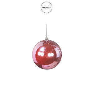 Yılbaşı Süsü Ağaç Topu Seti 3'lü Pembe 10 Cm