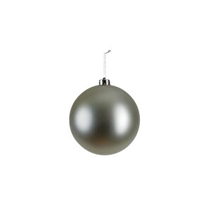 Yılbaşı Süsü Mat Top Gümüş 15 Cm