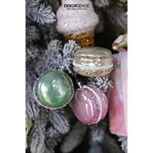 Yılbaşı Süsü 6'lı Macaron Renkli 6 Cm