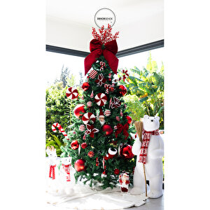 Yılbaşı Süsü Lolipop Kırmızı 31 Cm