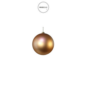 Yılbaşı Süsü Mat Top Bronz 20 Cm