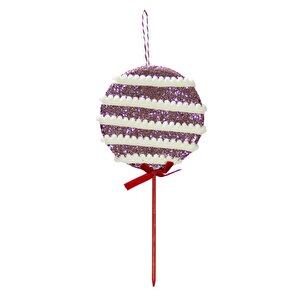 Yılbaşı Süsü Lolipop Pembe 31 Cm