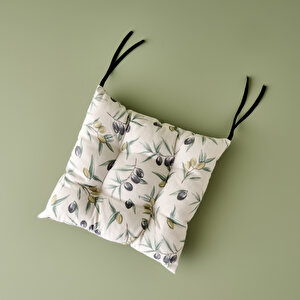 Olive Sandalye Minderi Bej (45x45 Cm) Bej