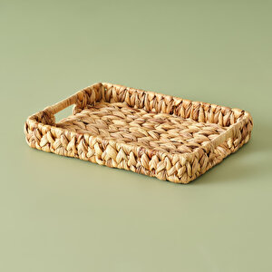 Maite Dikdörtgen Hasır Tepsi Naturel (37x29 Cm) Naturel