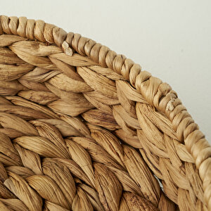 Olden Su Sümbülü Dekoratif Tepsi Naturel (28x6 Cm) Naturel