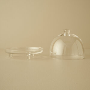 Lulu Kapaklı Kek Standı Naturel Naturel