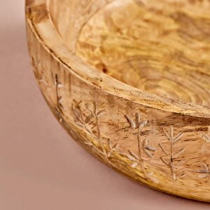 Flowers Dekoratif Kase Naturel (24x7 Cm) Naturel