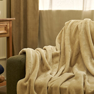 Shelly Wellsoft Tv Battaniyesi Bej (140x190 Cm) Bej