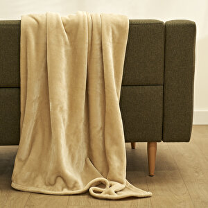 Shelly Wellsoft Tv Battaniyesi Bej (140x190 Cm) Bej