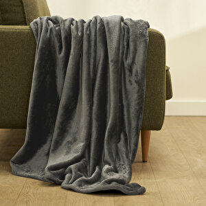 Shelly Wellsoft Tv Battaniyesi Antrasit (140x190 Cm) Antrasit