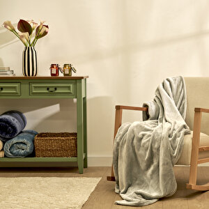 Shelly Wellsoft Tv Battaniyesi Açık Gri (140x190 Cm) Açık Gri