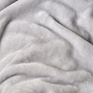 Shelly Wellsoft Çift Kişilik Battaniye Açık Gri (200x220 Cm) Açık Gri