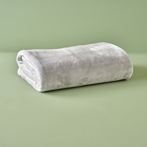 Shelly Wellsoft Çift Kişilik Battaniye Açık Gri (200x220 Cm) Açık Gri