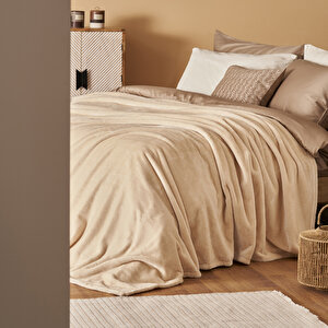 Shelly Wellsoft Çift Kişilik Battaniye Latte (200x220 Cm) Latte