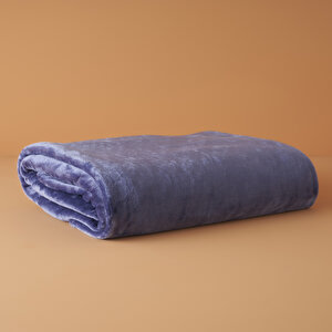 Shelly Wellsoft Çift Kişilik Battaniye Lacivert (200x220 Cm) Lacivert