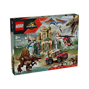 Jurassic World Spinosaurus Ve Quetzalcoatlus Hava Görevi 984 Parça 76976