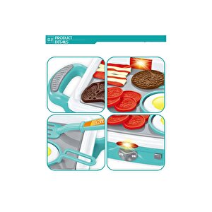 Vardem Işıklı Aksesuarlı Teppenyaki Izgara Qf2908g-1 Mavi