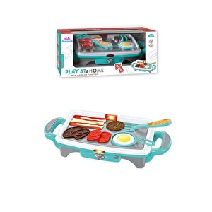 Vardem Işıklı Aksesuarlı Teppenyaki Izgara Qf2908g-1 Mavi