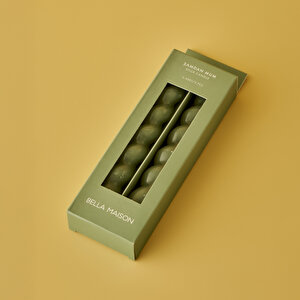 Hill Burgulu Şamdan Mum 2'li Yeşil (18x2 Cm) Yeşil