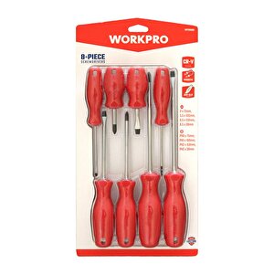 Workpro Wp200502 8 Parça Cr-v Manyetik Profesyonel Tornavida Seti