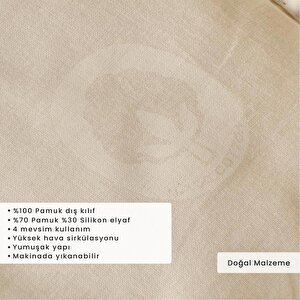 Royal Pamuk Yorgan Çift Kişilik Beyaz (195x215 Cm) Çift Kişilik-standart