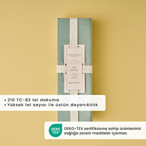 %100 Pamuk Saten Supreme 2'li Yastık Kılıfı Yeşil (50x70 Cm) Yeşil