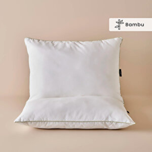 Fluffy Bambu 2'li Yastık Beyaz (50x70 Cm) Beyaz