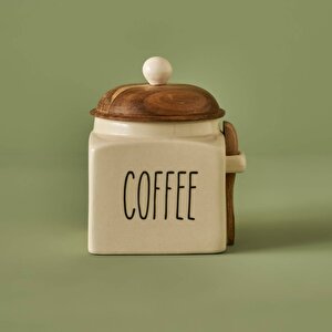 Koffi Seramik Kavanoz Krem (800 Ml) Krem