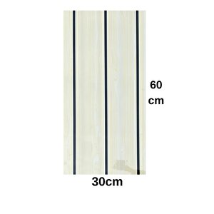 Shiny Krem Lambiri Desenli 60x30cm Yapışkanlı Mutfak Banyo Kaplama Duvar Paneli Kağıdı Tx-114