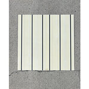 Shiny Krem Lambiri Desenli 60x30cm Yapışkanlı Mutfak Banyo Kaplama Duvar Paneli Kağıdı Tx-114