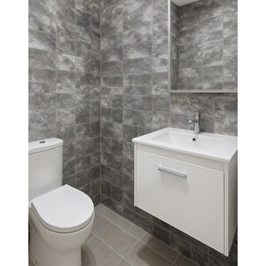 60x30cm Shiny Kaotik Mermer Desenli Yapışkanlı Mutfak Banyo Kaplama Duvar Paneli Kağıdı Tx-041