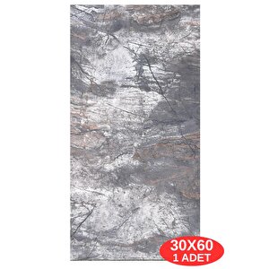 60x30cm Shiny Kaotik Mermer Desenli Yapışkanlı Mutfak Banyo Kaplama Duvar Paneli Kağıdı Tx-041