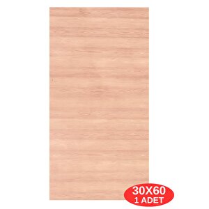 Shiny Açık Kahverengi Ahşap Desen 60x30cm Yapışkanlı Mutfak Banyo Kaplama Duvar Paneli Kağıdı Tx-108