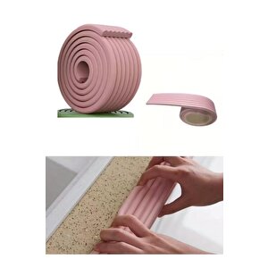 8cmx200cm 1 Adet Yapışkanlı Meva Pembe Lambiri Model Çıta Süpürgelik Tablo Tavan Koruyucu Kenar Çıta