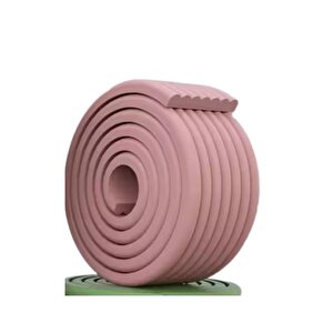 8cmx200cm 1 Adet Yapışkanlı Meva Pembe Lambiri Model Çıta Süpürgelik Tablo Tavan Koruyucu Kenar Çıta