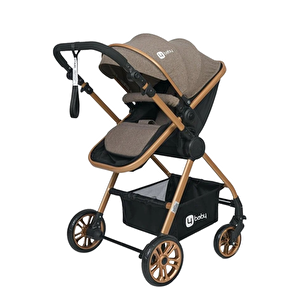 Esse Model Gold Kahve Travel Bebek Arabası Puset