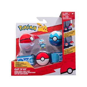 Pokemon Clip N Go Piplup Figür Ve Kemer Seti Pkw3159