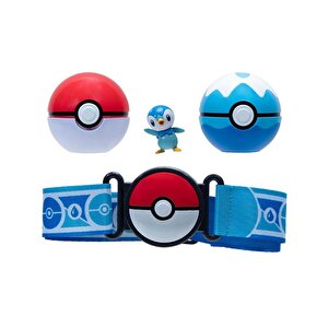 Pokemon Clip N Go Piplup Figür Ve Kemer Seti Pkw3159